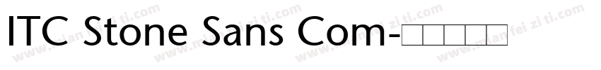 ITC Stone Sans Com字体转换
